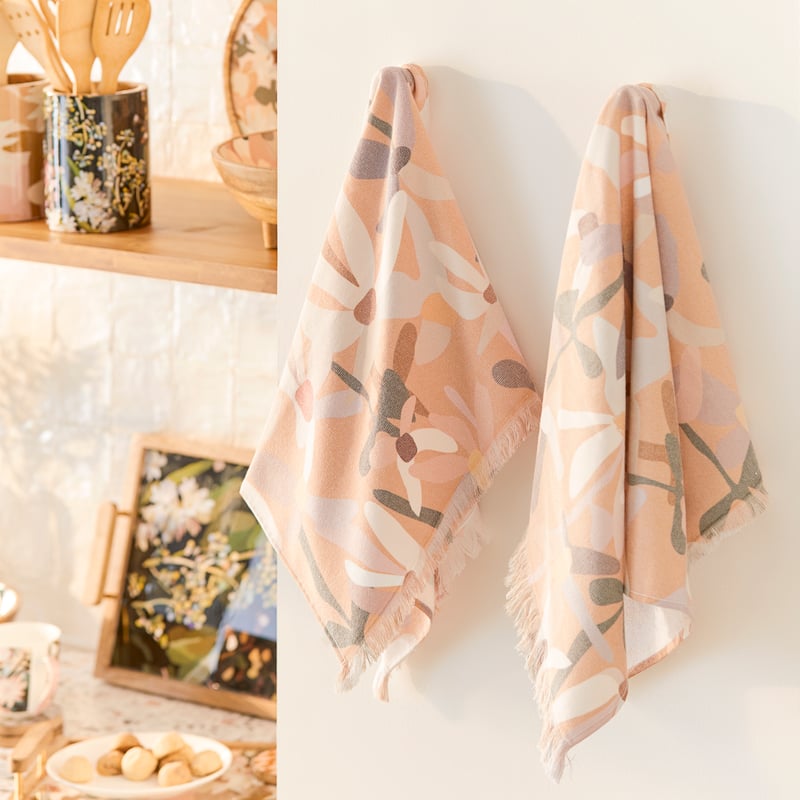 Kimmy Hogan Multi Tea Towels Pack of 2