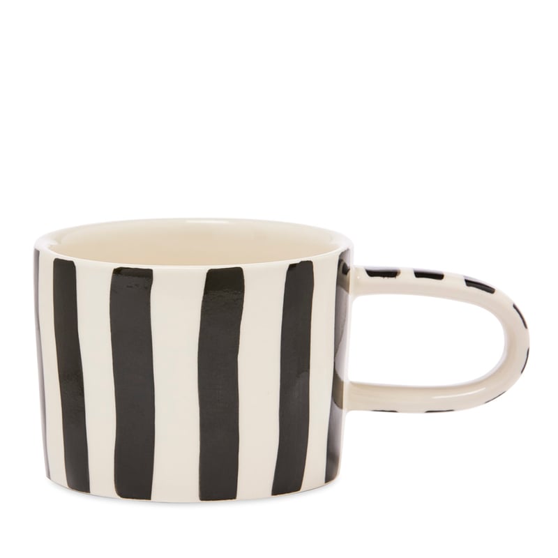 Marrakesh Ivory & Black Wide Stripes Mug