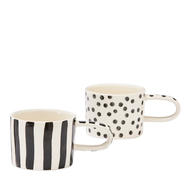 Marrakesh Ivory & Black Wide Stripes Mug