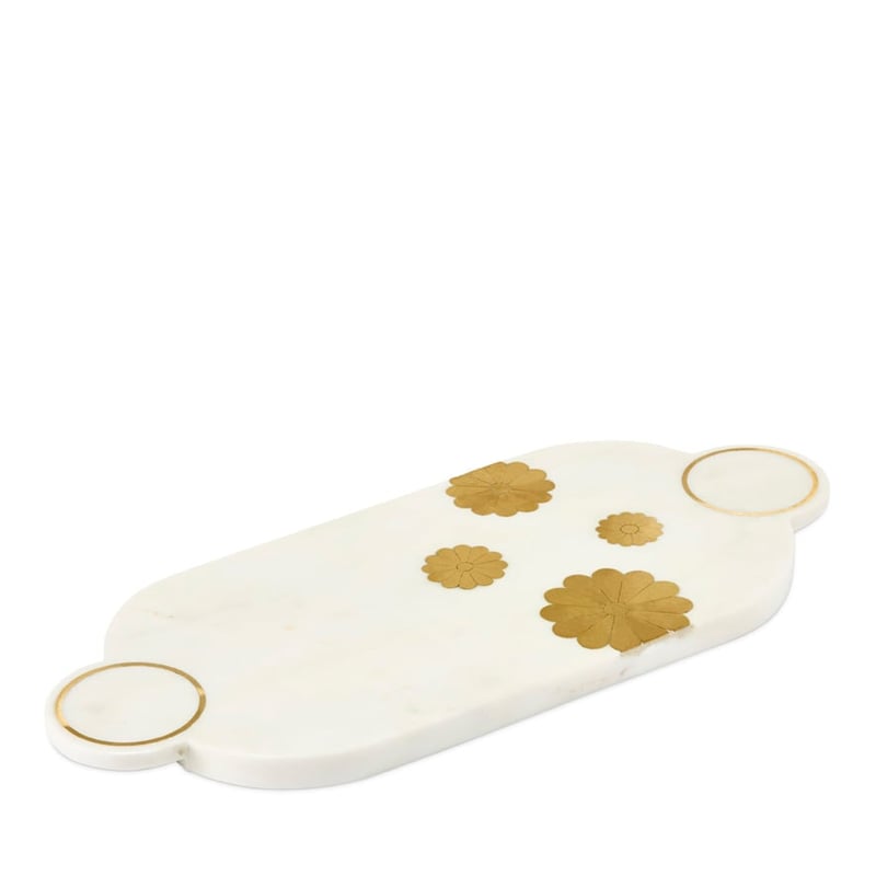 Daisy Marble White & Gold Board