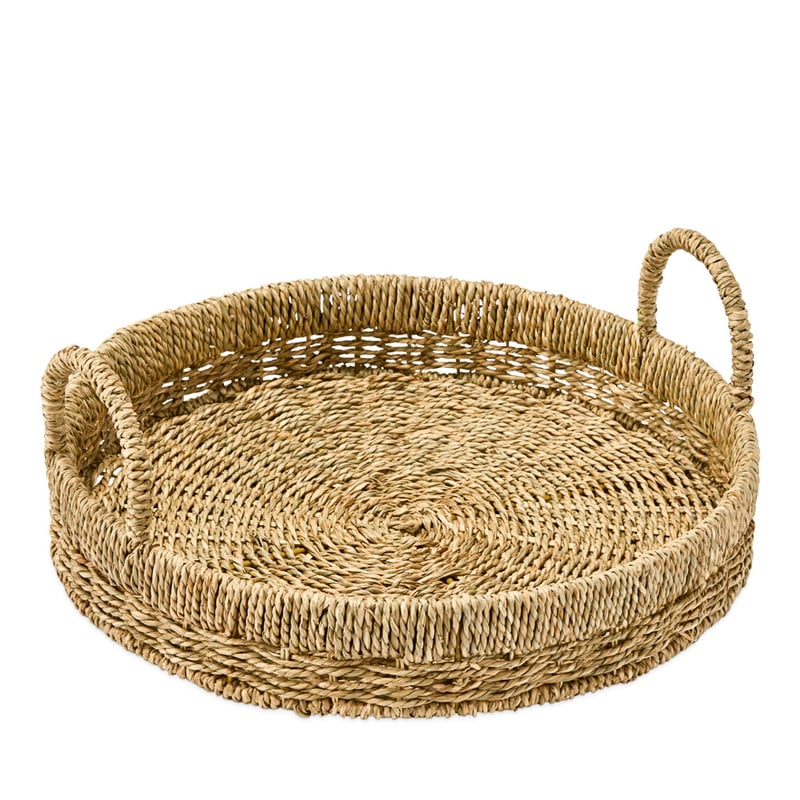 Selina Natural Round Tray