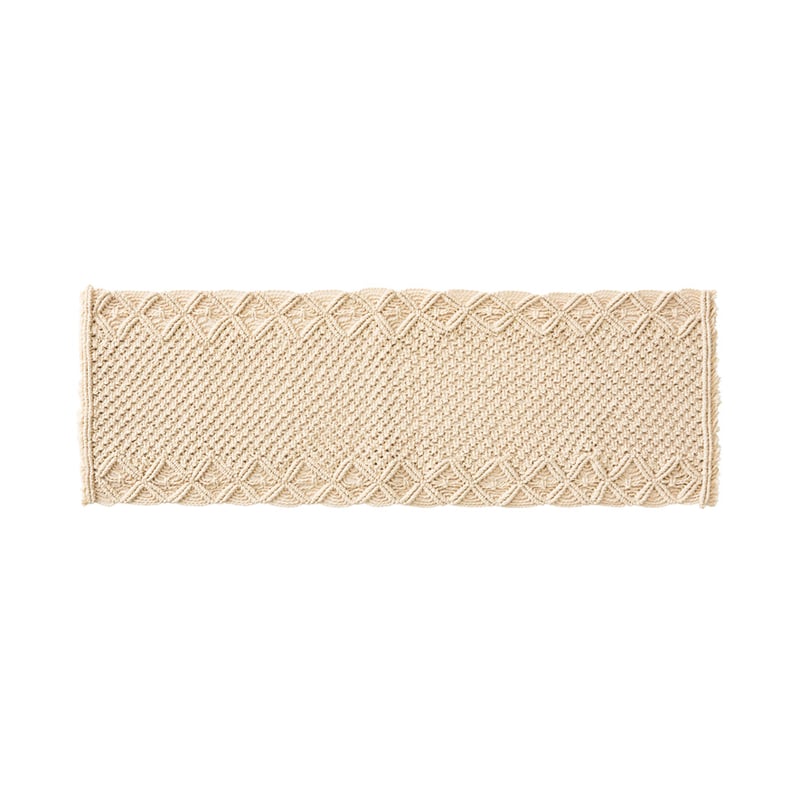 Jardin Macrame Natural Table Runner
