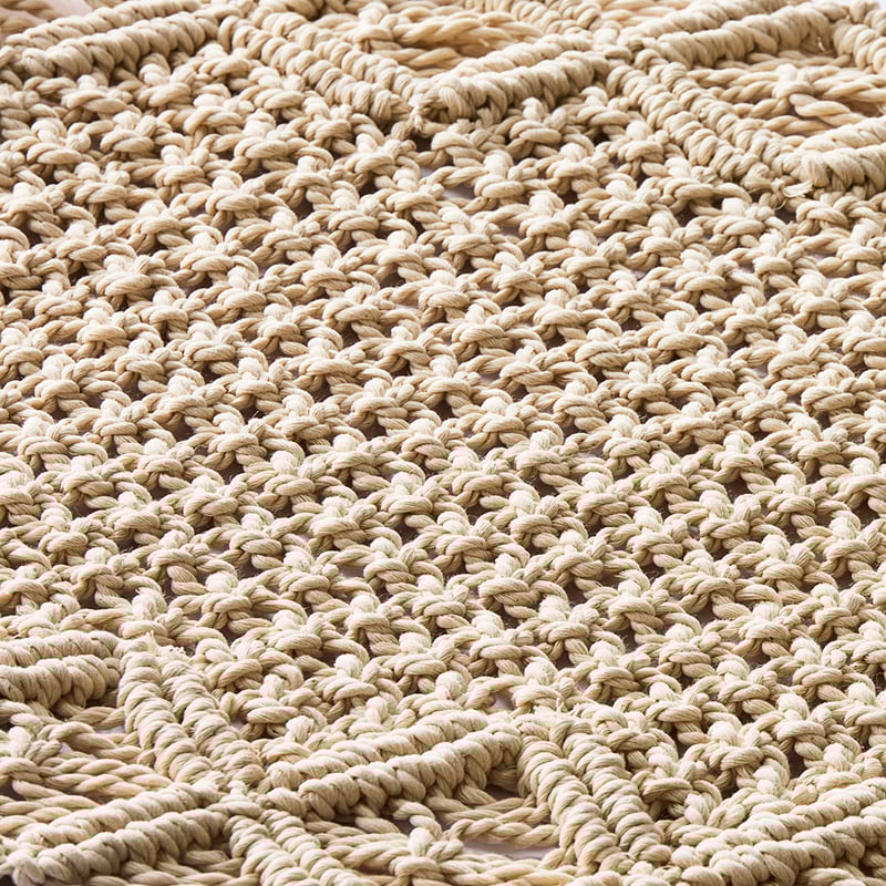 Jardin Macrame Natural Table Runner