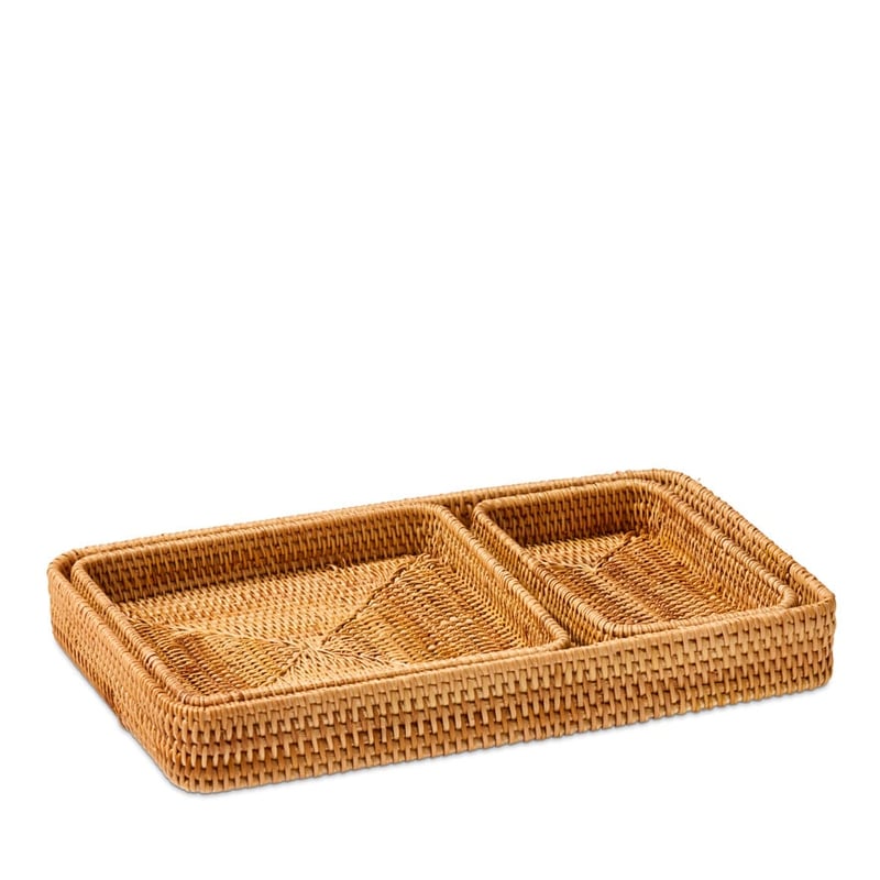 Valetta Natural Tray Set of 3