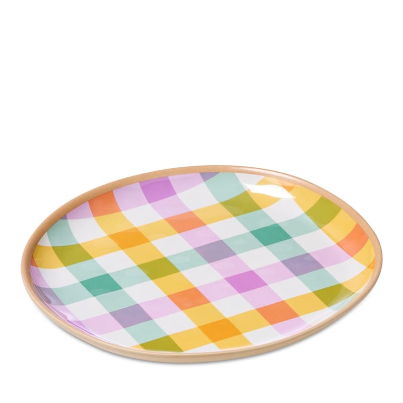 In Bloom Multi Gingham Melamine Servingware