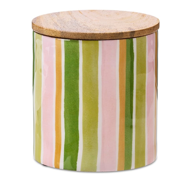 Nasturtium Timber Stripe Canister