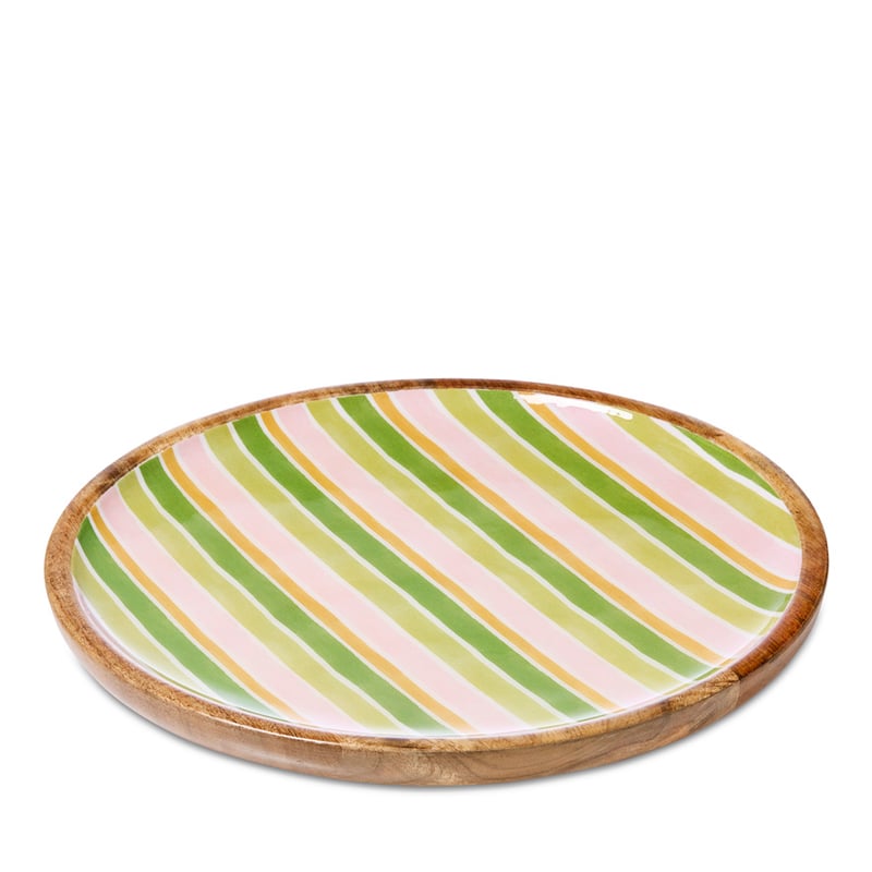 Nasturtium Timber Stripe Tray