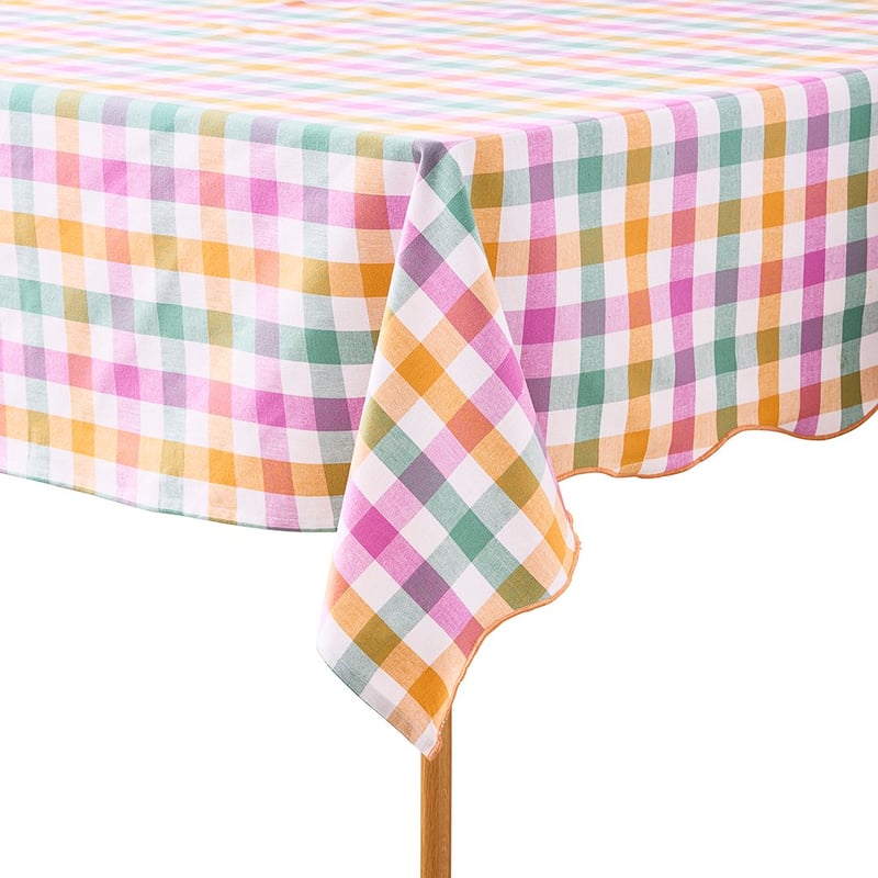 In Bloom Multi Gingham Tablecloth