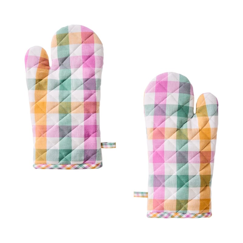 In Bloom Multi Gingham Oven Mitts Pack of 2