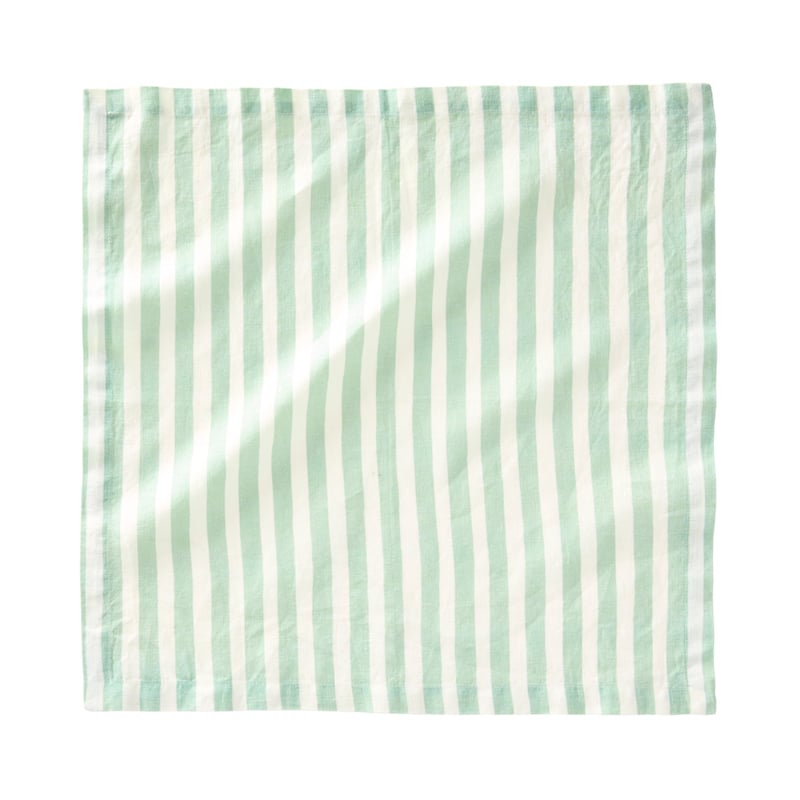 Botanist Mint Stripe Napkins 2 Pack