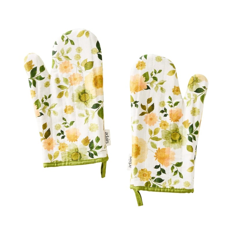 Botanist White Floral Oven Mitts Pack of 2