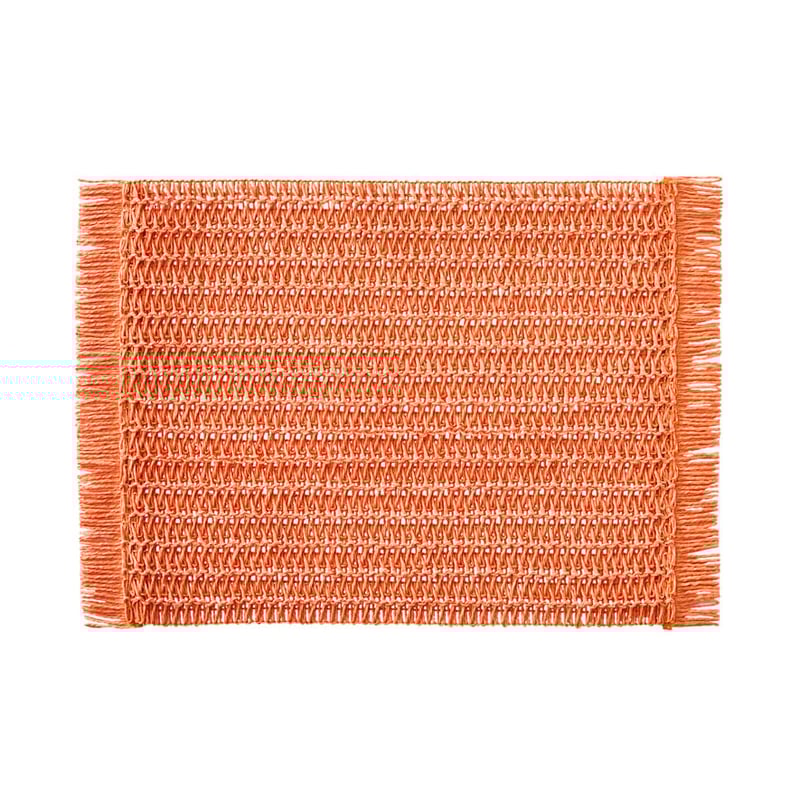 Fringe Vivid Coral Placemats Pack of 4
