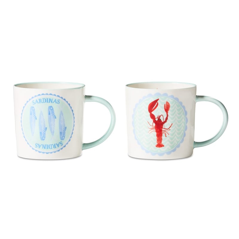 Viva La Vita Sardine & Lobster Mug Pack of 2