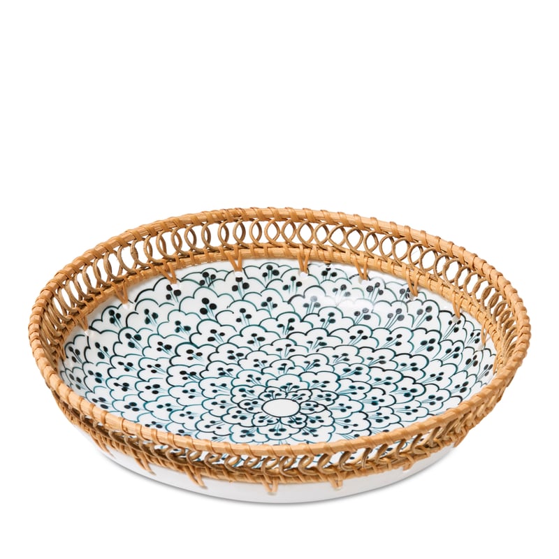Santorini Blue & Natural Fruit Bowl