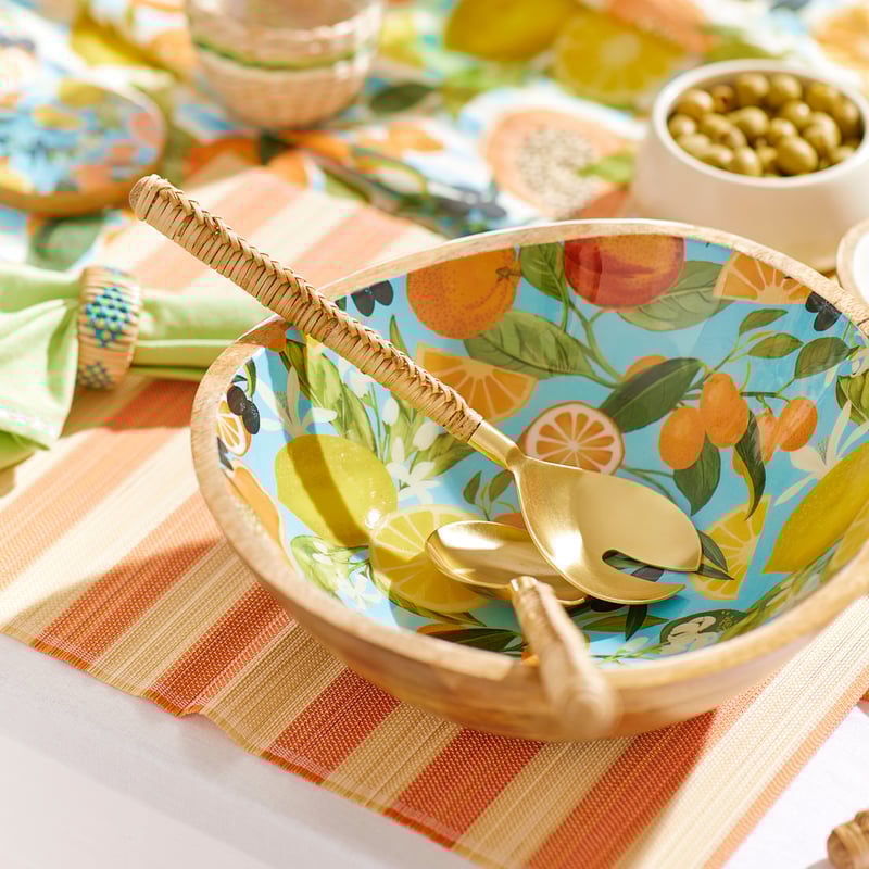 Soho Collection Natural Gold Salad Servers