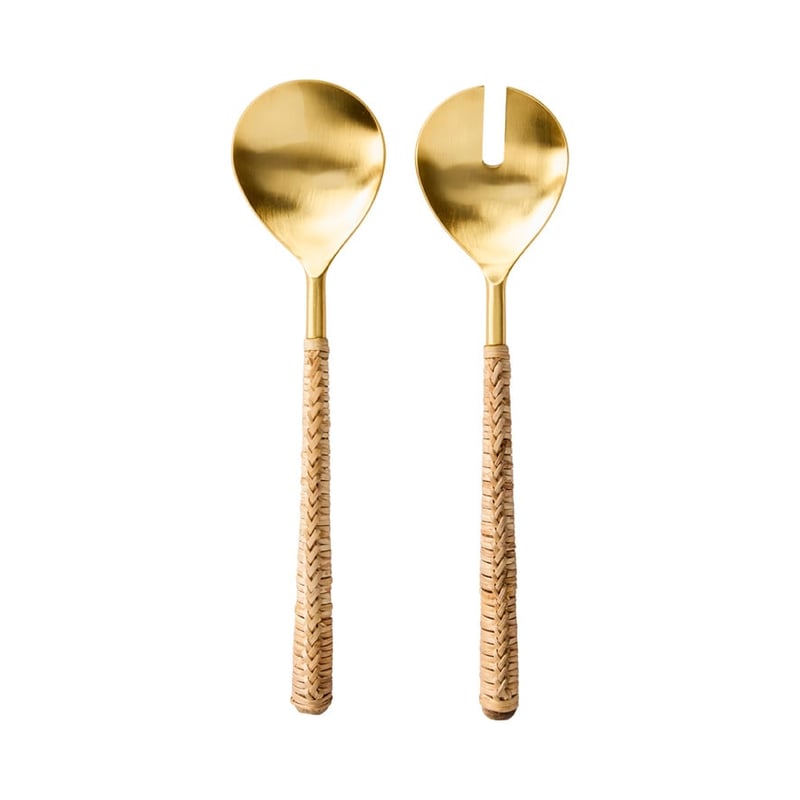 Soho Collection Natural Gold Salad Servers