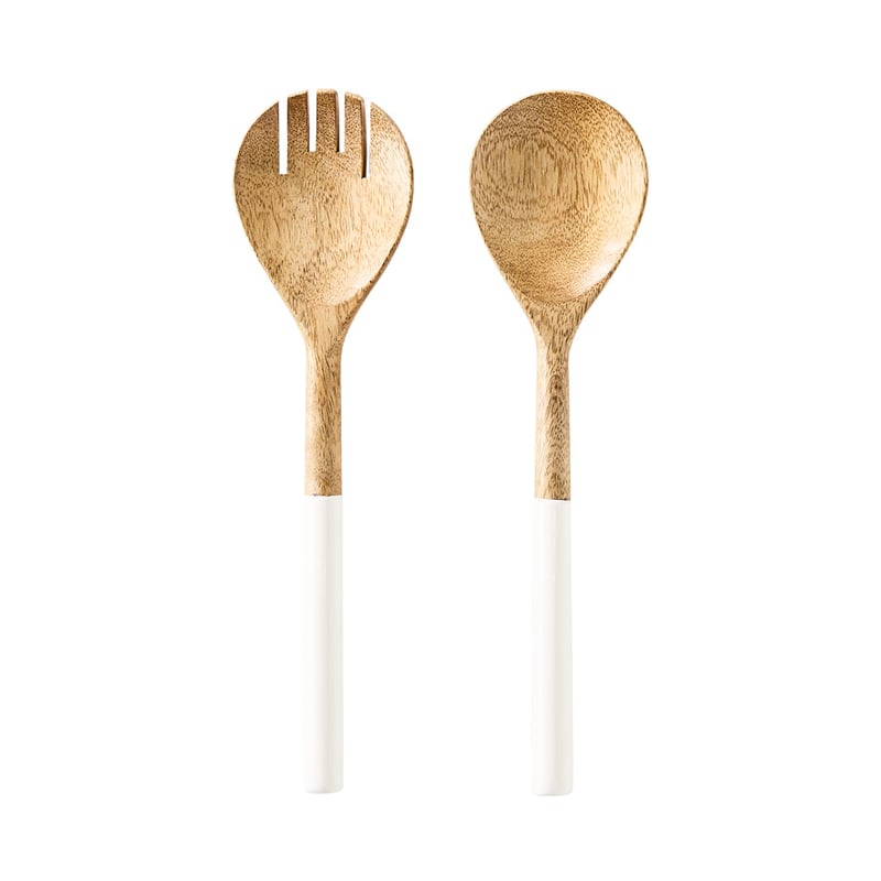 Mediterranean White Salad Servers