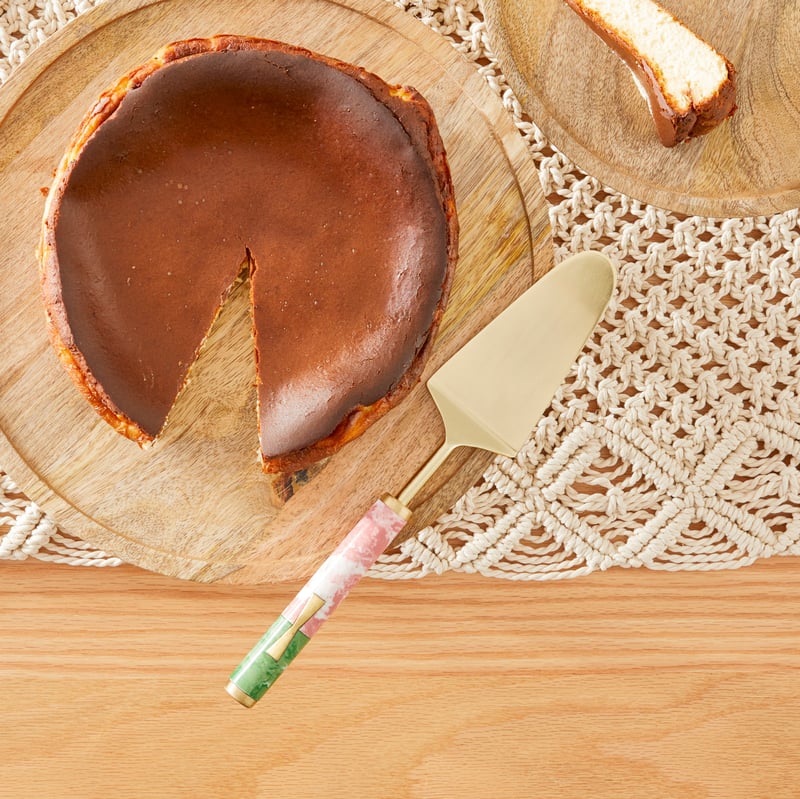 Tiffany Pink & Green Gold Cake Server