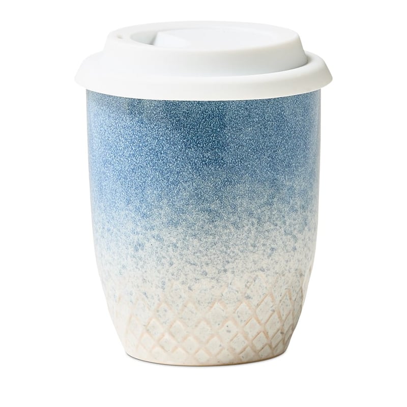 Clear Skies Blue Ceramic Travel Mug