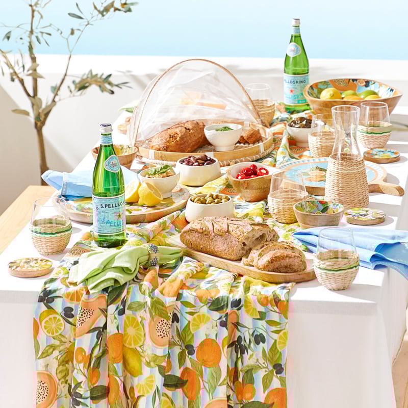 La Frutta Fruit Blue Table Cloth