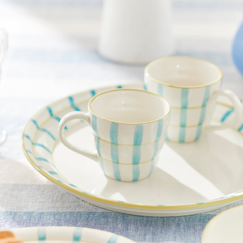 Mediterranean Blue Stripe Mug