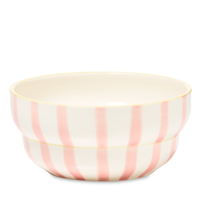 Mediterranean Pink Stripe Side Bowl