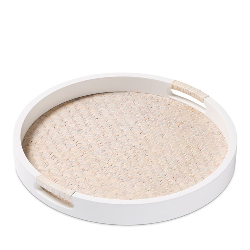 Hampton White & White Wash Tray 