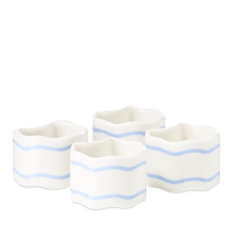 Sadie Cloud Blue Napkin Rings Pack of 4