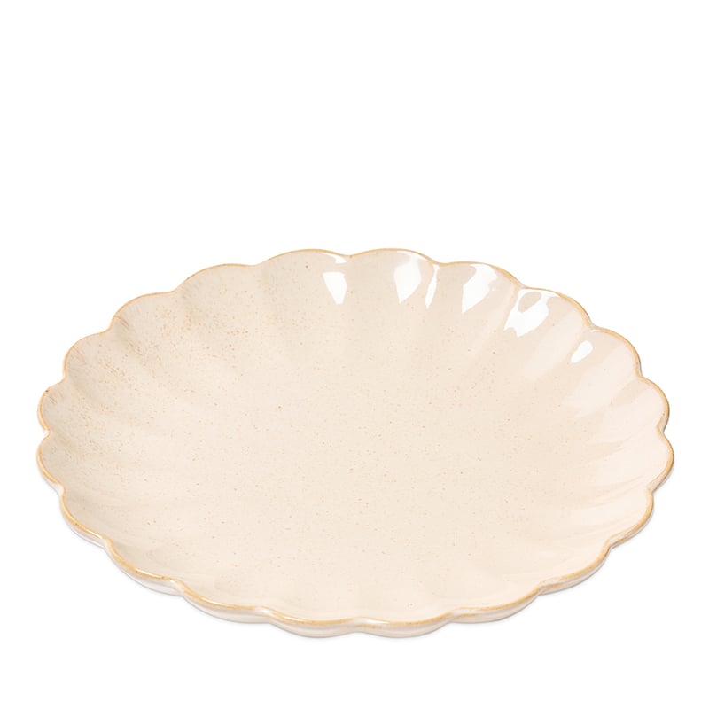 Adeline Scallop Natural Servingware