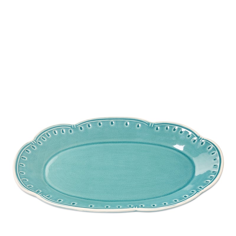 Adeline Scallop Teal Servingware