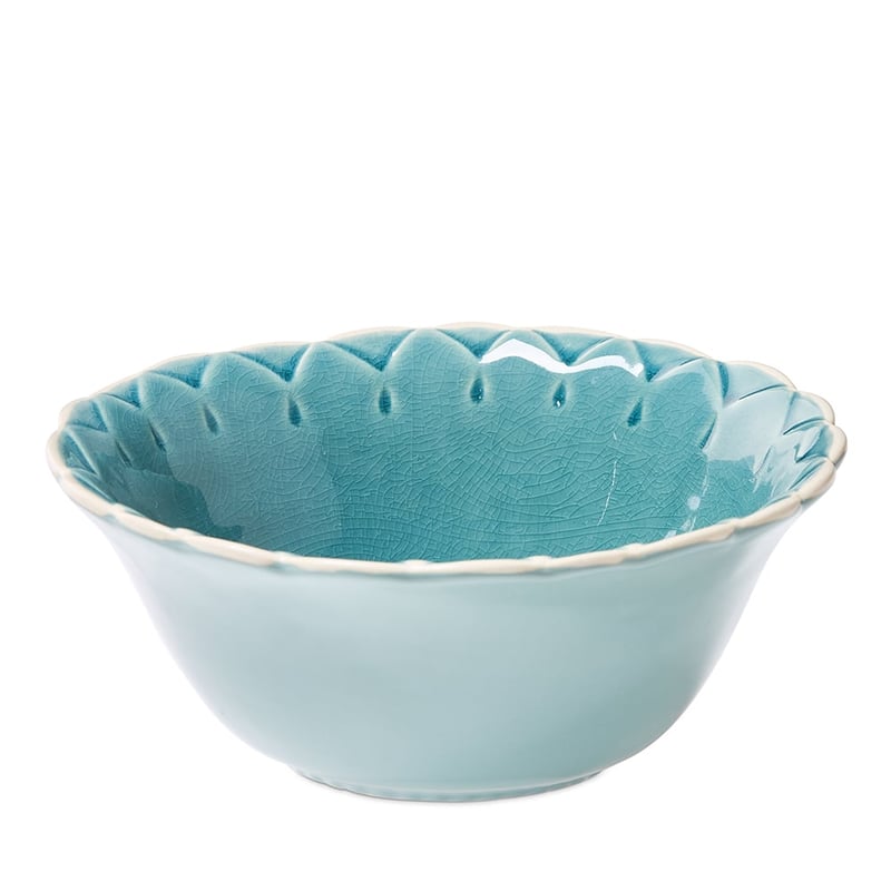 Adeline Scallop Teal Servingware