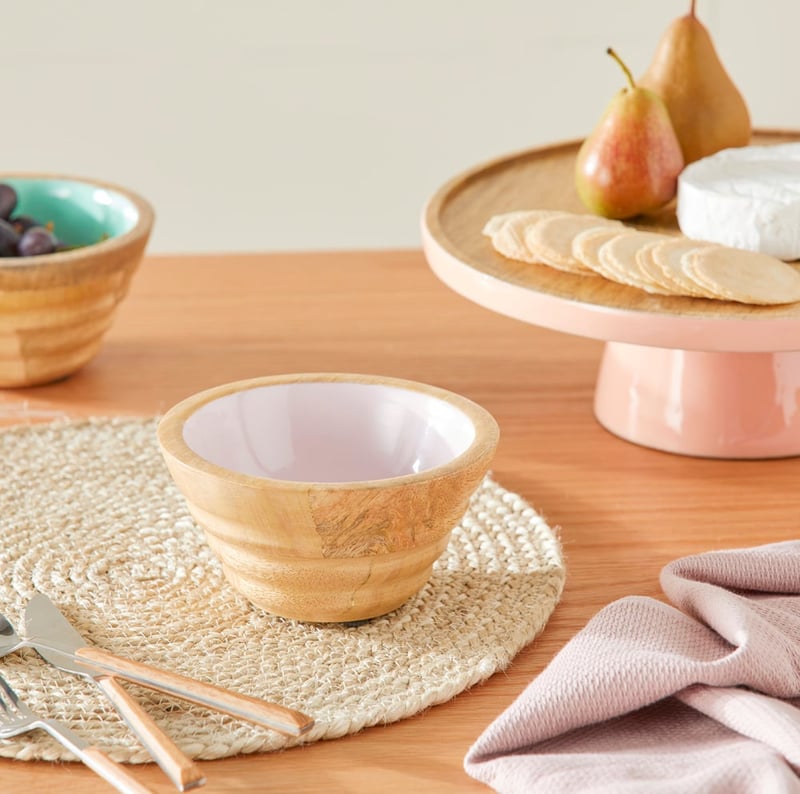 Gelato Lilac Timber Servingware