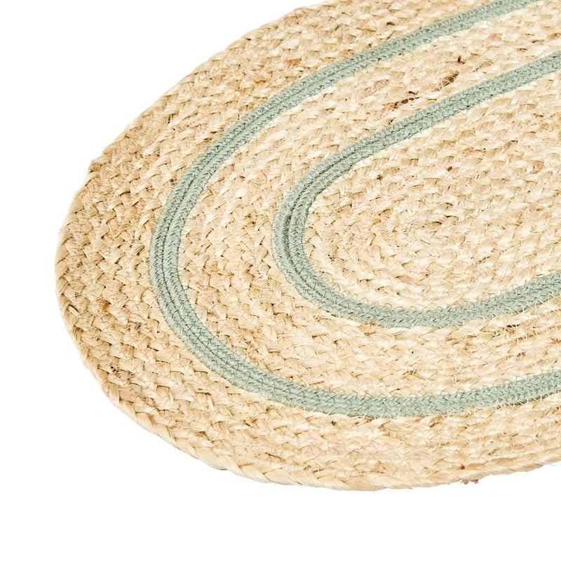 Tulum Natural & Mint Table Runner