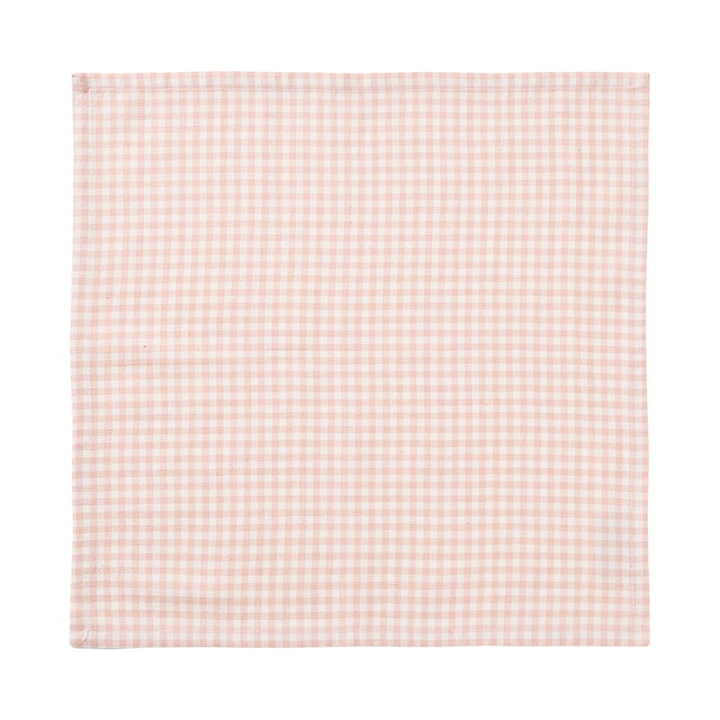 Gingham Pink Napkins Pack of 2