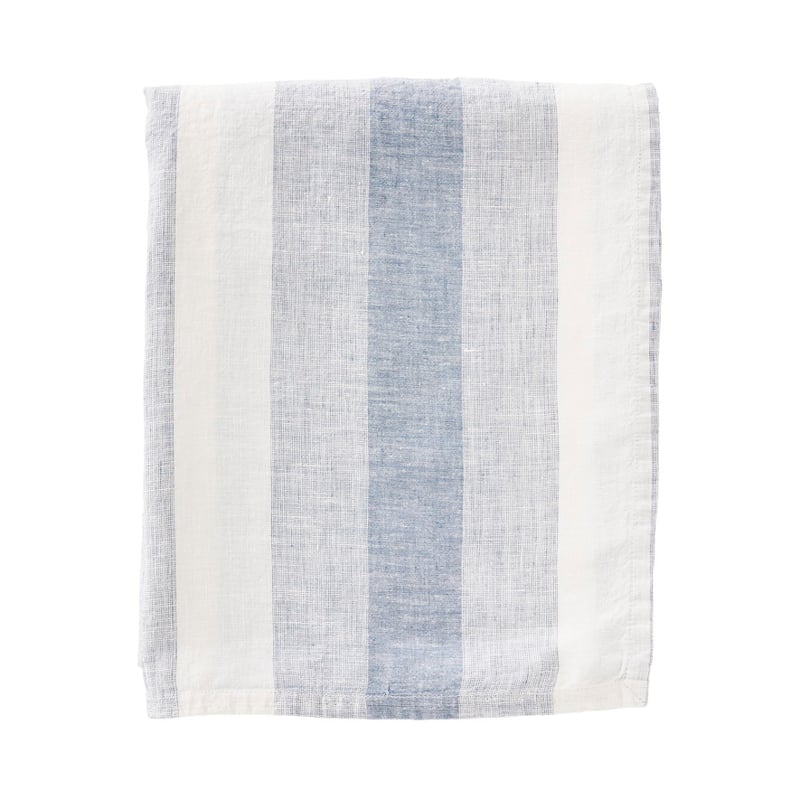 Summer Blue Stripe Tablecloth