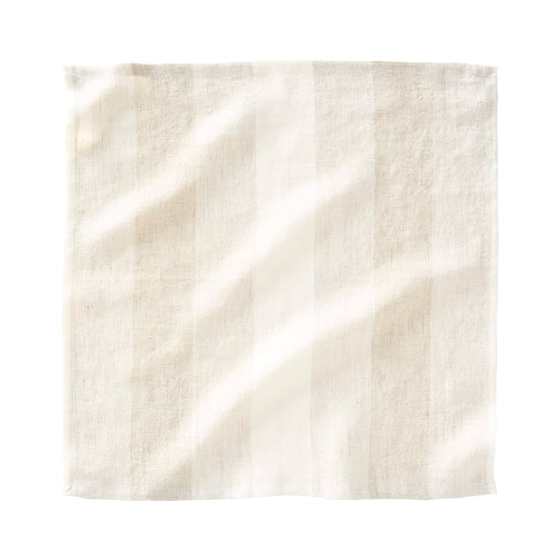 Summer Natural Stripe Napkins Pack of 2
