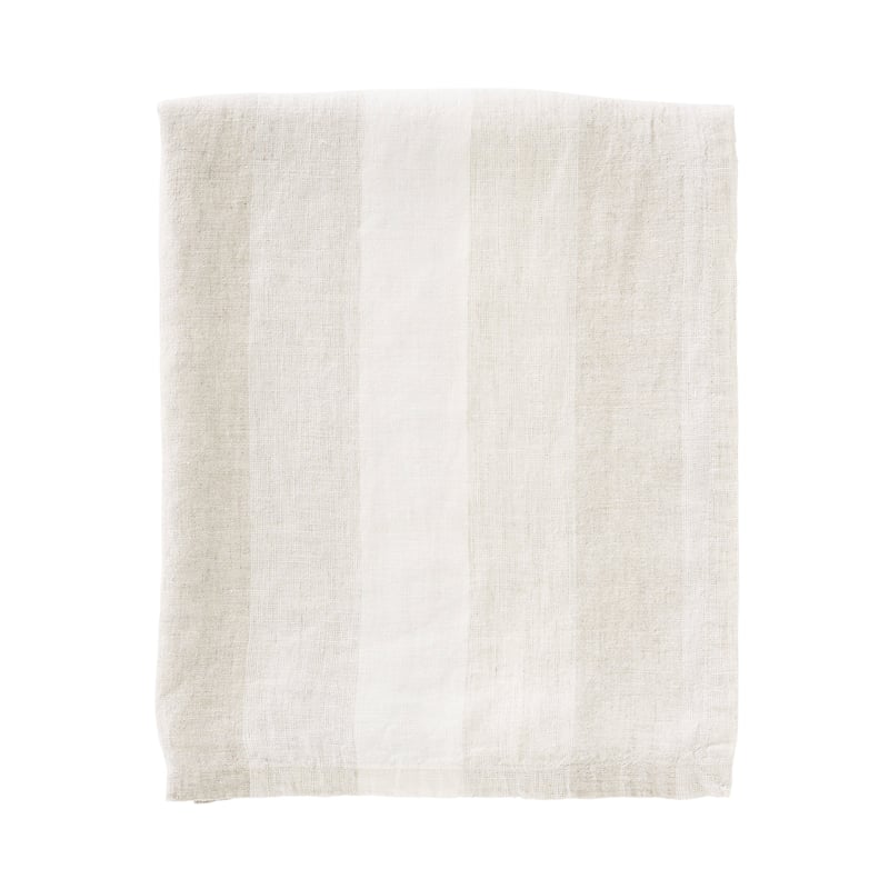Summer Natural Stripe Tablecloth