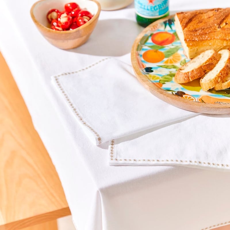 Santorini White Napkins Pack of 2