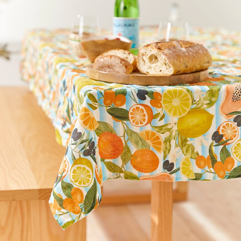 La Frutta Fruit Blue Table Cloth