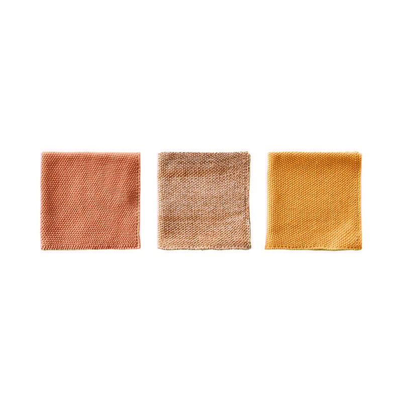 Leda Sunset Bamboo Cotton Dishcloth Pack of 3