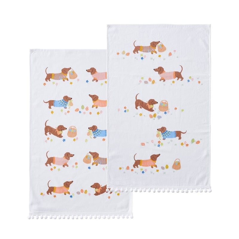 Dashing Dachshunds Multi Tea Towels 2 Pack