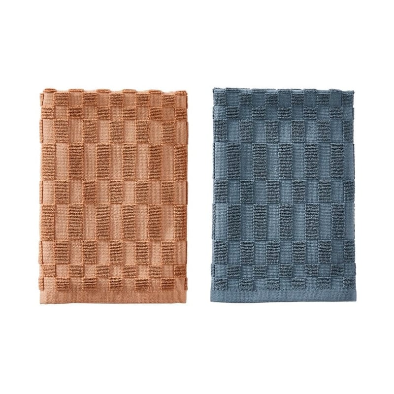 Lenny Clay & Blue Tea Towel 2 Pack