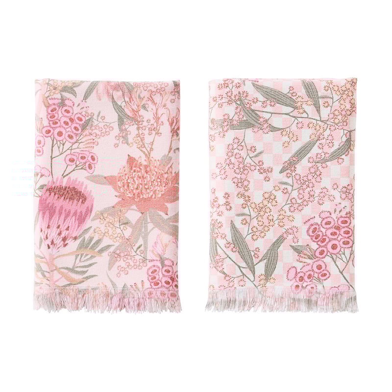 Koala Floral Multi Tea Towel Pack of 2