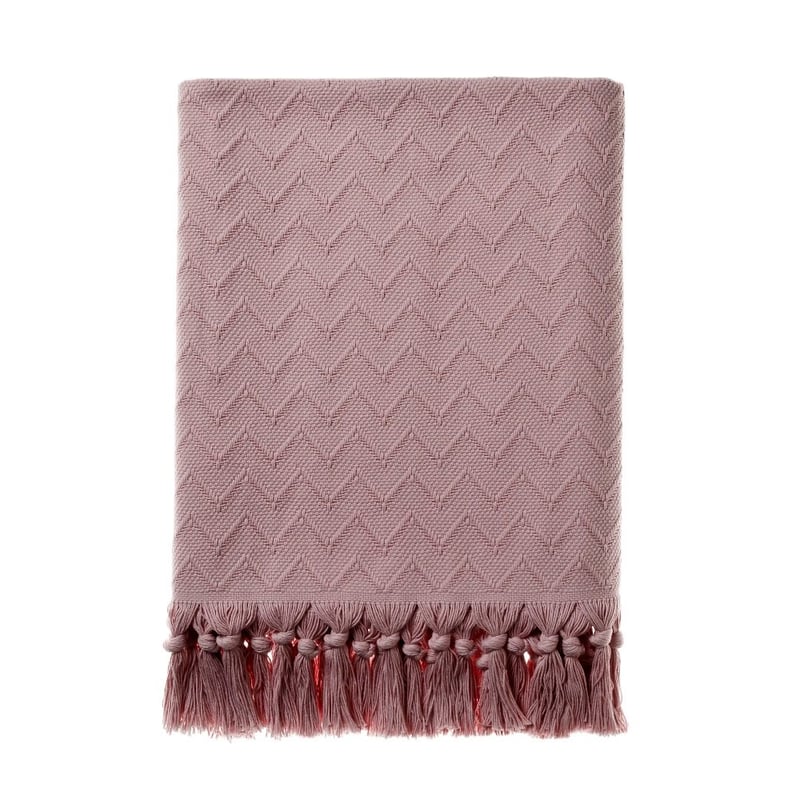 European Antalya Dusty Pink Throw