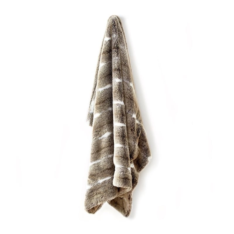 Montana Deer Stripe Fur Throw