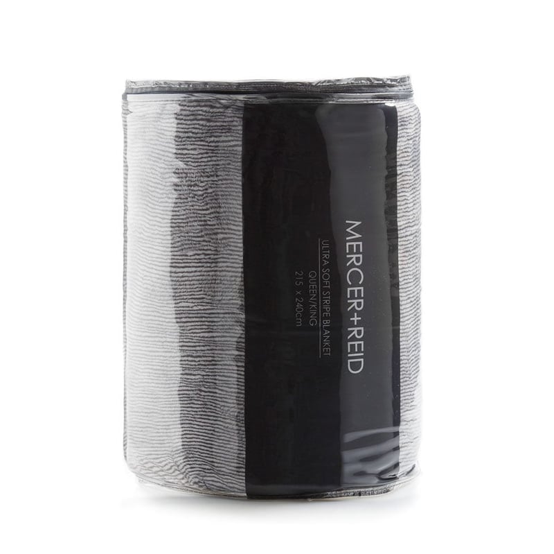 Ultra Soft Grey Stripe Blanket - OFFLINE