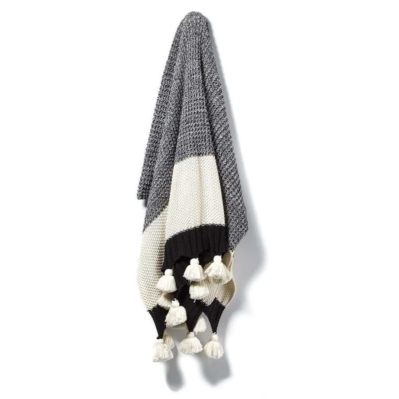 Helsinki Black & Cream Throw