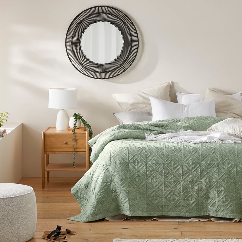 Stonewash Smoked Green Blanket