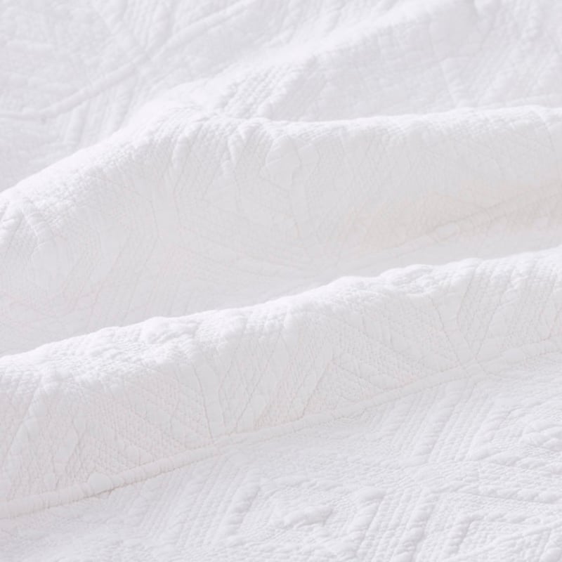 Stonewash White Blanket