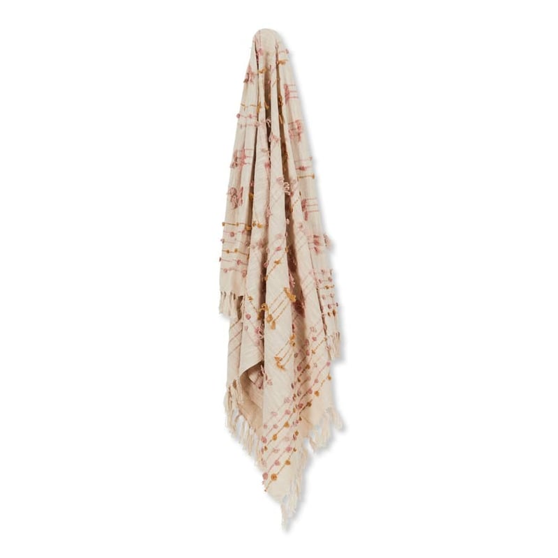 Winslow Pink & Mustard Throw